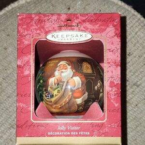 Hallmark Keepsake Ornament - Festive Santa in Red and Brown